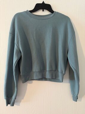 Wild Fable Women's Cropped Lightweight Crewneck Pullover Sweater Size L